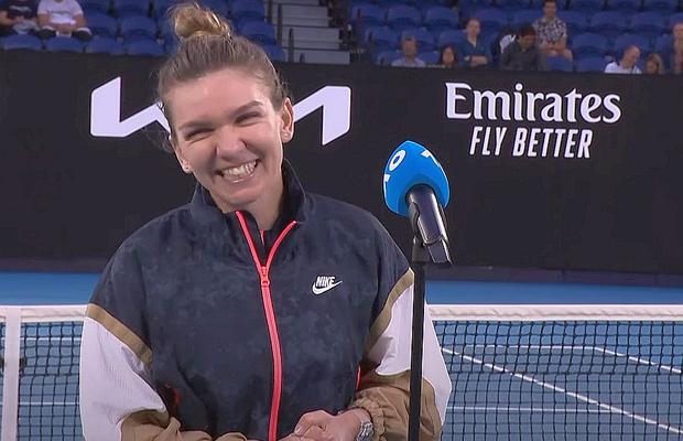 VIDEO Simona Halep îi cucerește pe fanii de la Australian Open: „Da, puteți să îmi spuneți așa”