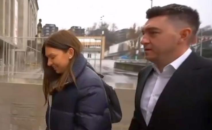 Simona Halep și Patrick Mouratoglou au ajuns la Tribunal // sursă foto: captură video Antena 3 CNN