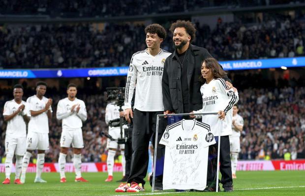 Moment special pentru Marcelo » Peste 80.000 de oameni l-au aclamat pe „Santiago Bernabeu”, înainte de Real - Atletico