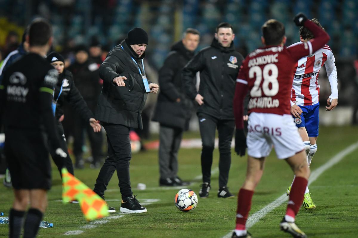 Probleme pentru Rapid, după partida de la Galați! Șumudică a pierdut un titular pentru meciul următor