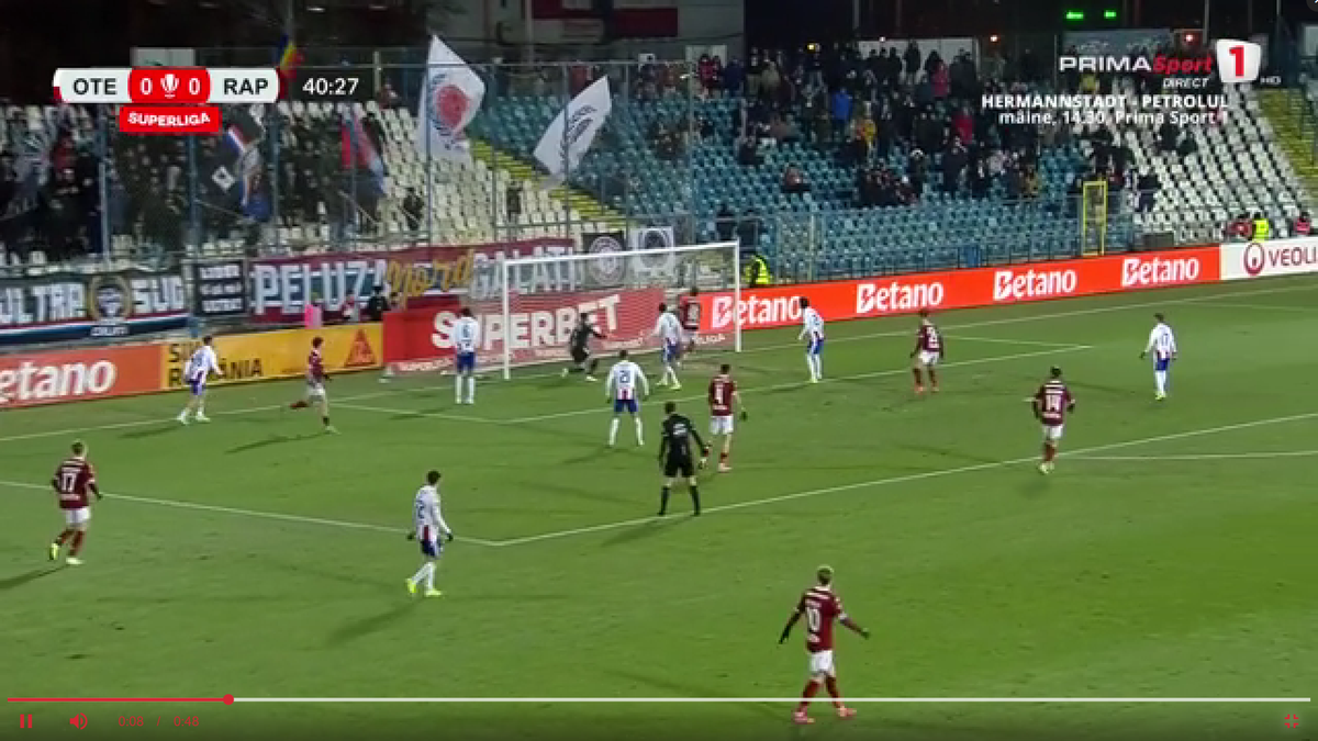 Elvir Koljic s-a făcut de râs în Oțelul - Rapid! » „De acolo e mai greu să ratezi decât să dai gol”