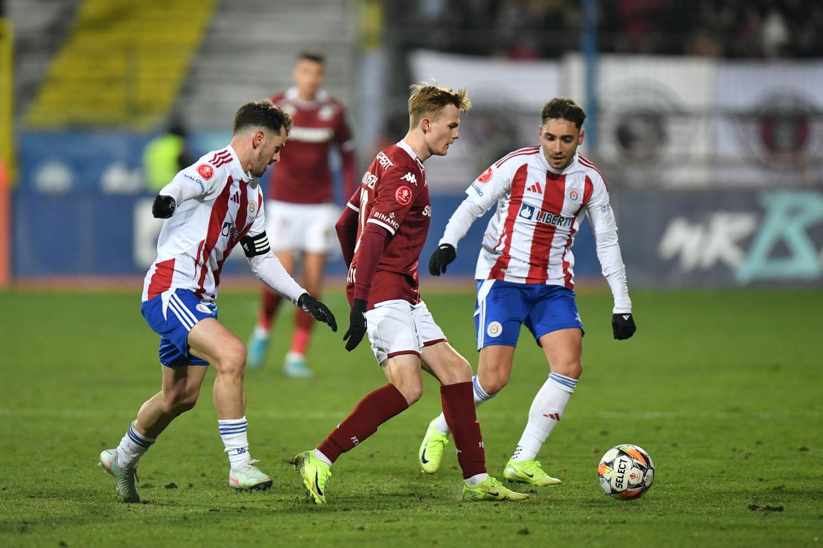 Oțelul - Rapid, festival de ratări uluitoare + Cum arată clasamentul din Superliga