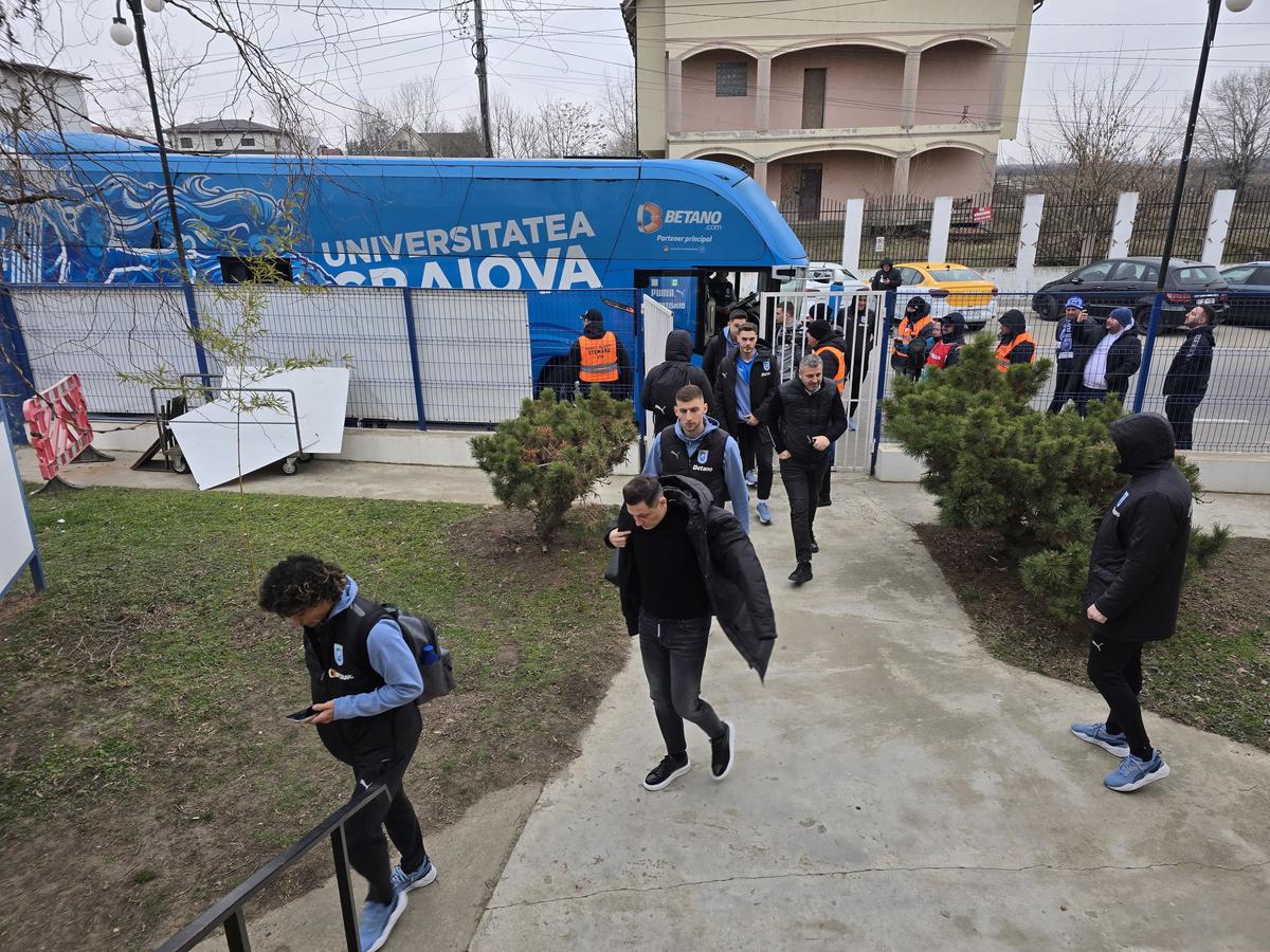 Unirea Slobozia - Universitatea Craiova, imagini dinainte de meci / 8.02.2025