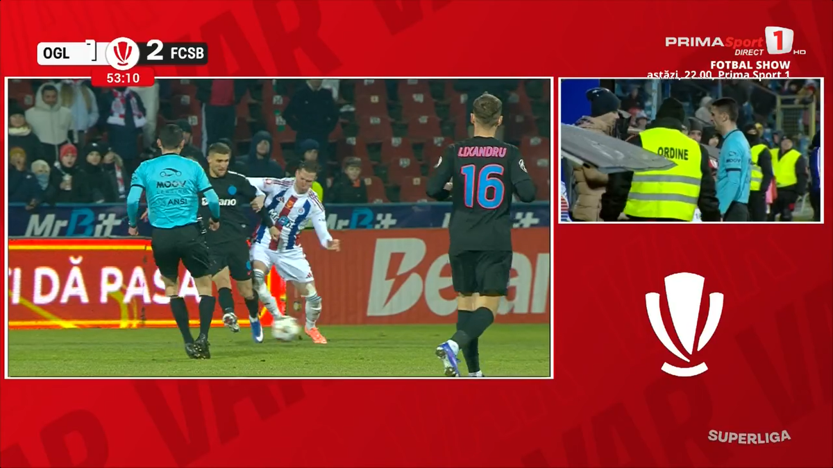 Diego Zivulic, eliminat în Oțelul - FCSB