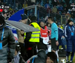 Diego Zivulic, eliminat în Oțelul - FCSB // FOTO: captură Prima Sport