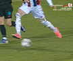 Diego Zivulic, eliminat în Oțelul - FCSB // FOTO: captură Prima Sport