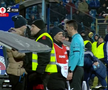 Diego Zivulic, eliminat în Oțelul - FCSB // FOTO: captură Prima Sport