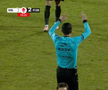 Diego Zivulic, eliminat în Oțelul - FCSB // FOTO: captură Prima Sport