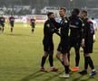 Crețu, Tănase, Dawa, Bîrligea, în Oțelul - FCSB. Foto: Andrei Furnigă (GSP)