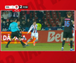 Diego Zivulic, eliminat în Oțelul - FCSB // FOTO: captură Prima Sport