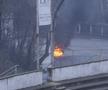 Incendiu la un kilometru de stadion înainte de Oțelul - FCSB