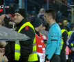 Diego Zivulic, eliminat în Oțelul - FCSB // FOTO: captură Prima Sport
