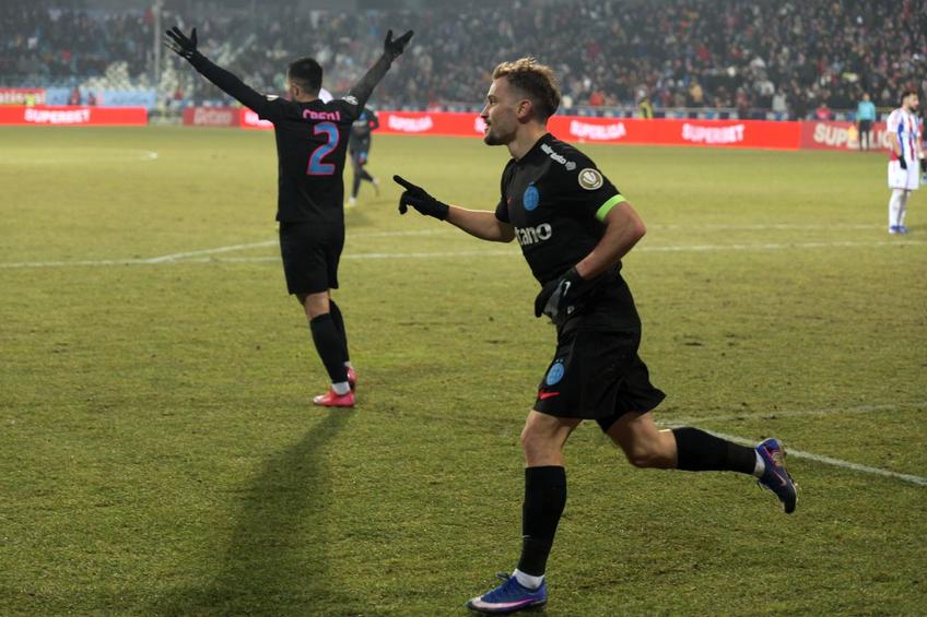 Darius Olaru a marcat în Oțelul - FCSB // foto: Cristi Preda