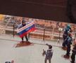 Un steag al Rusiei, afișat în prima zi a Jocurilor Olimpice de iarnă