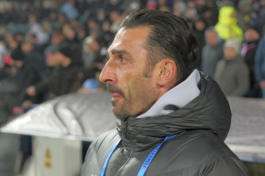 Elias Charalambous, în Oțelul Galați - FCSB // FOTO: Andrei Furnigă (GSP.ro)