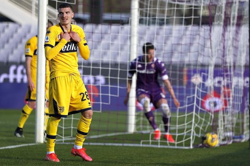 Valentin Mihăilă a înscris în Fiorentina - Parma 3-3 // foto: Guliver/gettyimages