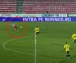 Steliano Filip (26 de ani, fundaș stânga) a deschis scorul în partida FC Voluntari - Dinamo cu un supergol.