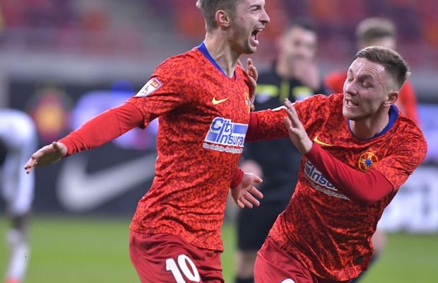 FCSB - Gaz Metan 1-0 » 3 puncte cu un șut pe poartă: roș-albaștrii, salvați de Florin Tănase în prelungiri
