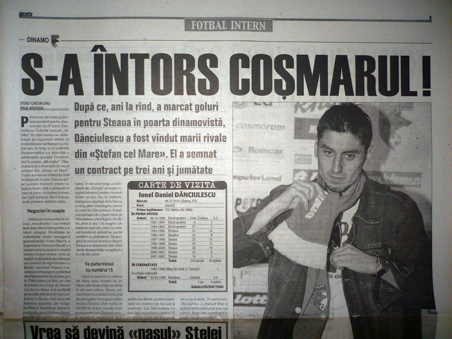 „Dinamo și-a cumpărat coșmarul”