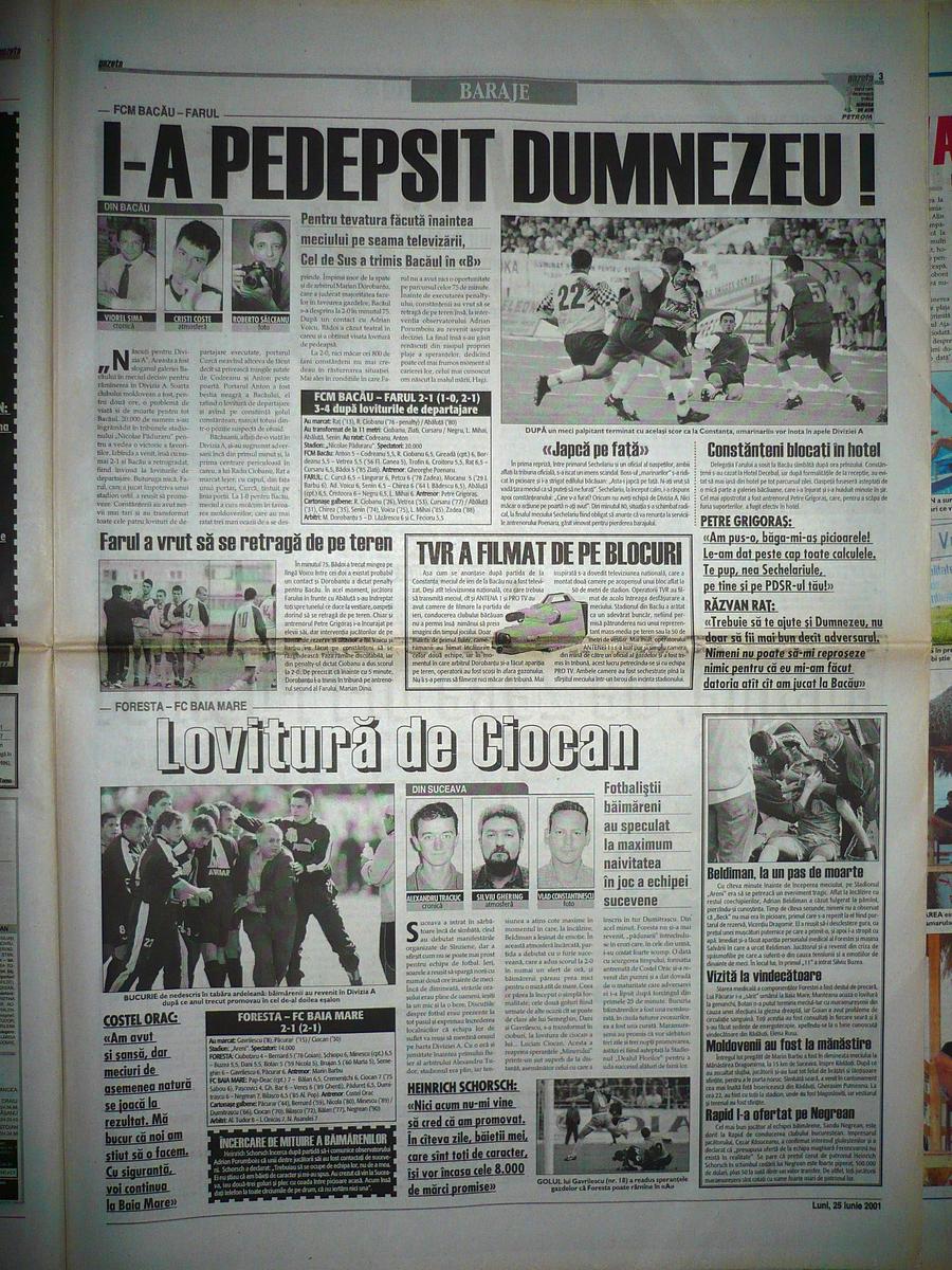 Amintiri de la barajul din Divizia A filmat de pe bloc: „I-am strigat lui Grigoraș: «Nu mai sunt dubios?»”
