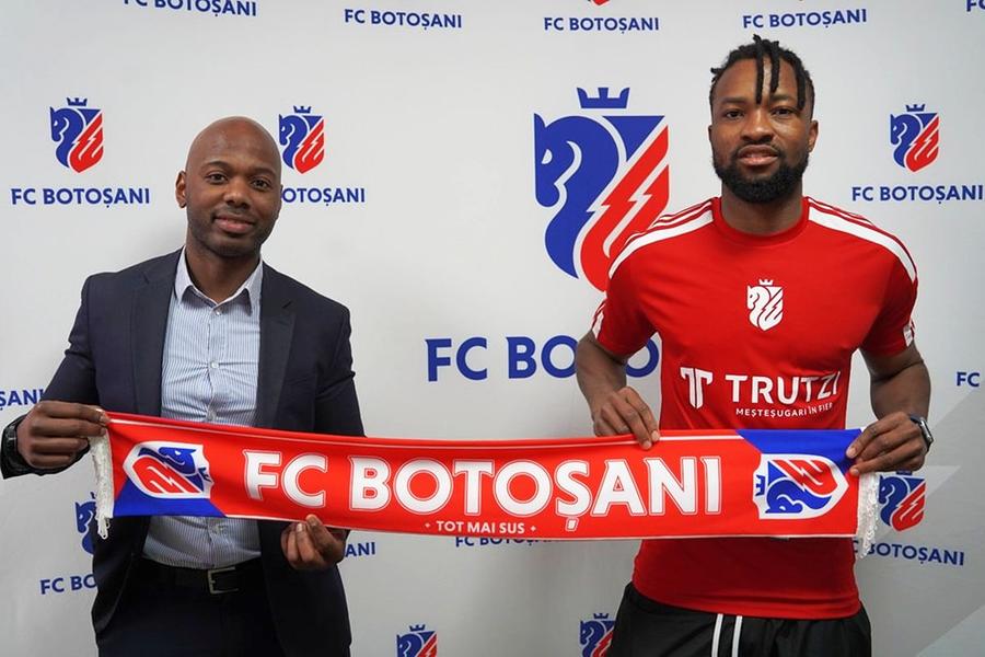Junior Pius a semnat cu FC Botoșani / Sursă foto: Facebook Transfer de ultim moment în Superligă » Fostul câștigător al Cupei Belgiei a ajuns în România