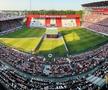 Așa arată în prezent Bosuilstadion din Antwerp, cu Tribuna a doua părăsită