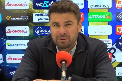 Adrian Mutu, la conferința de presă