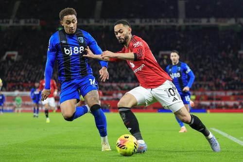 Marcus Tavernieri și Matheus Cunha în Manchester United - Bournemouth / Foto: Imago Images