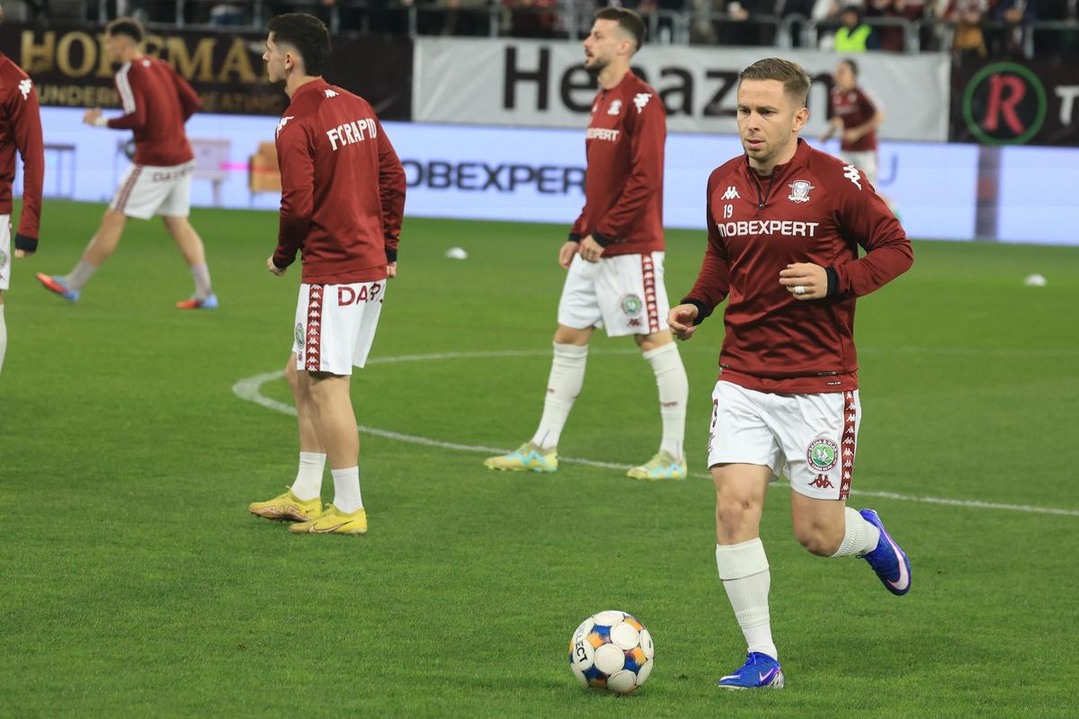 Rapid - Craiova, imagini de la nivelul gazonului, înaintea partidei