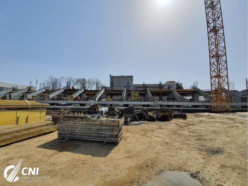 Lucrările la noua arenă din Giulești continuă FOTO: CNI
