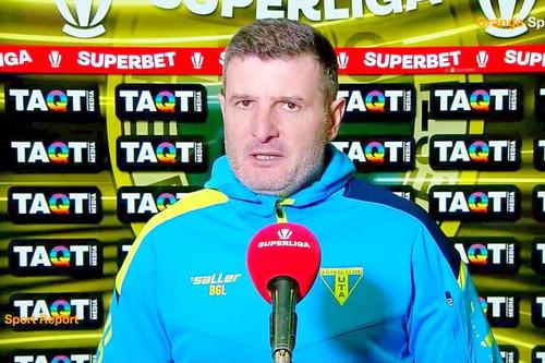 Laszlo Balint (44 de ani), antrenorul celor de la UTA Arad, a analizat remiza obținută de arădeni pe terenul celor de la FC Voluntari, scor 1-1, în runda a treia din play-out-ul Superligii.