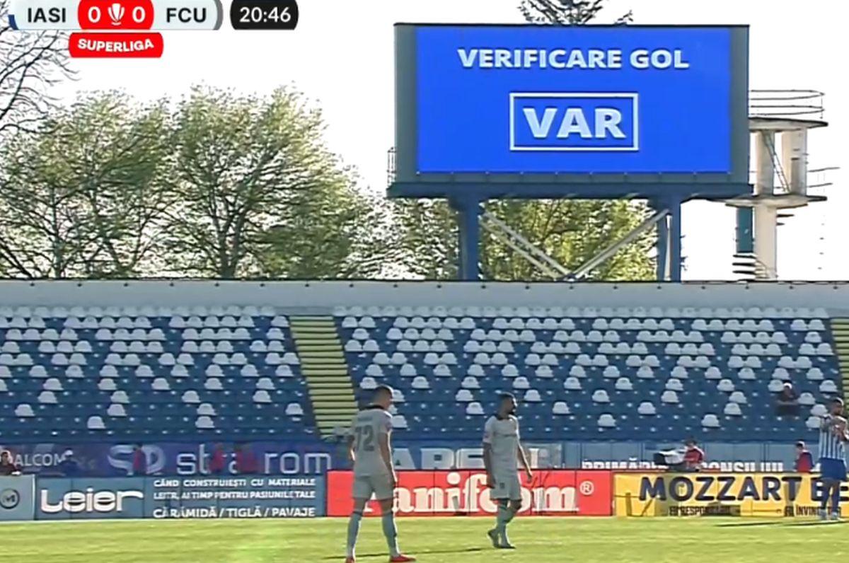 Două decizii VAR în Poli Iași - FCU Craiova
