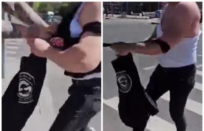 Imagini șocante! Un dinamovist a fost agresat de mai mulți susținători ai Oțelului