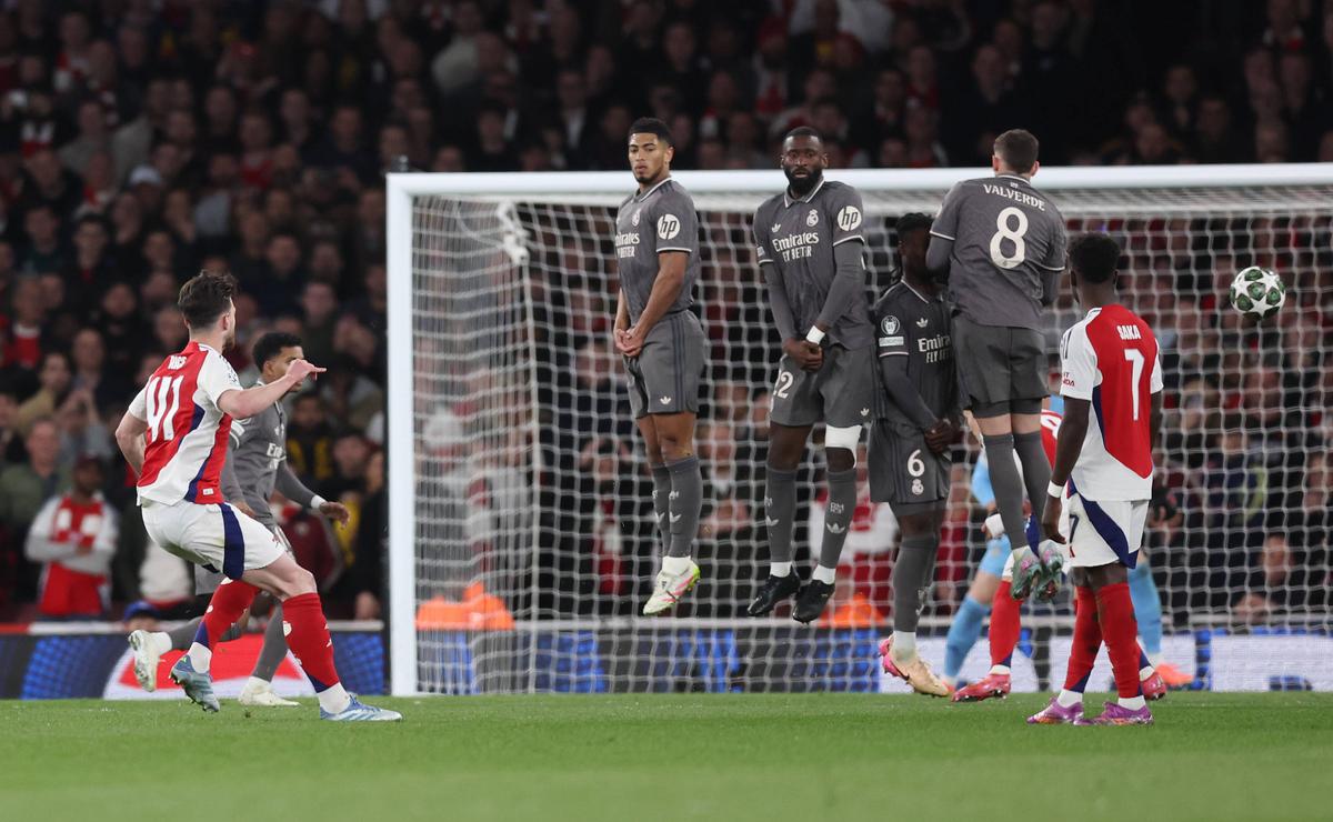 Declan Rice, „dublă” în Arsenal - Real Madrid