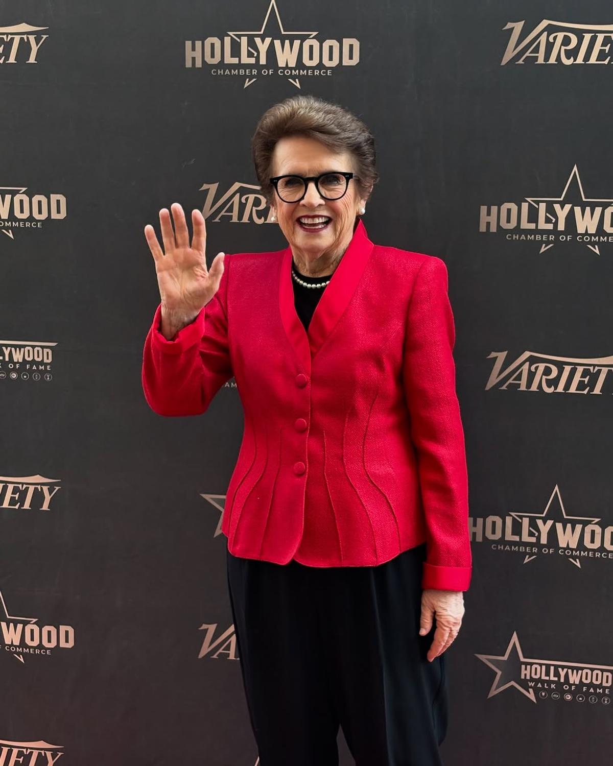 Billie Jean King a primit o stea pe Hollywood Walk of Fame