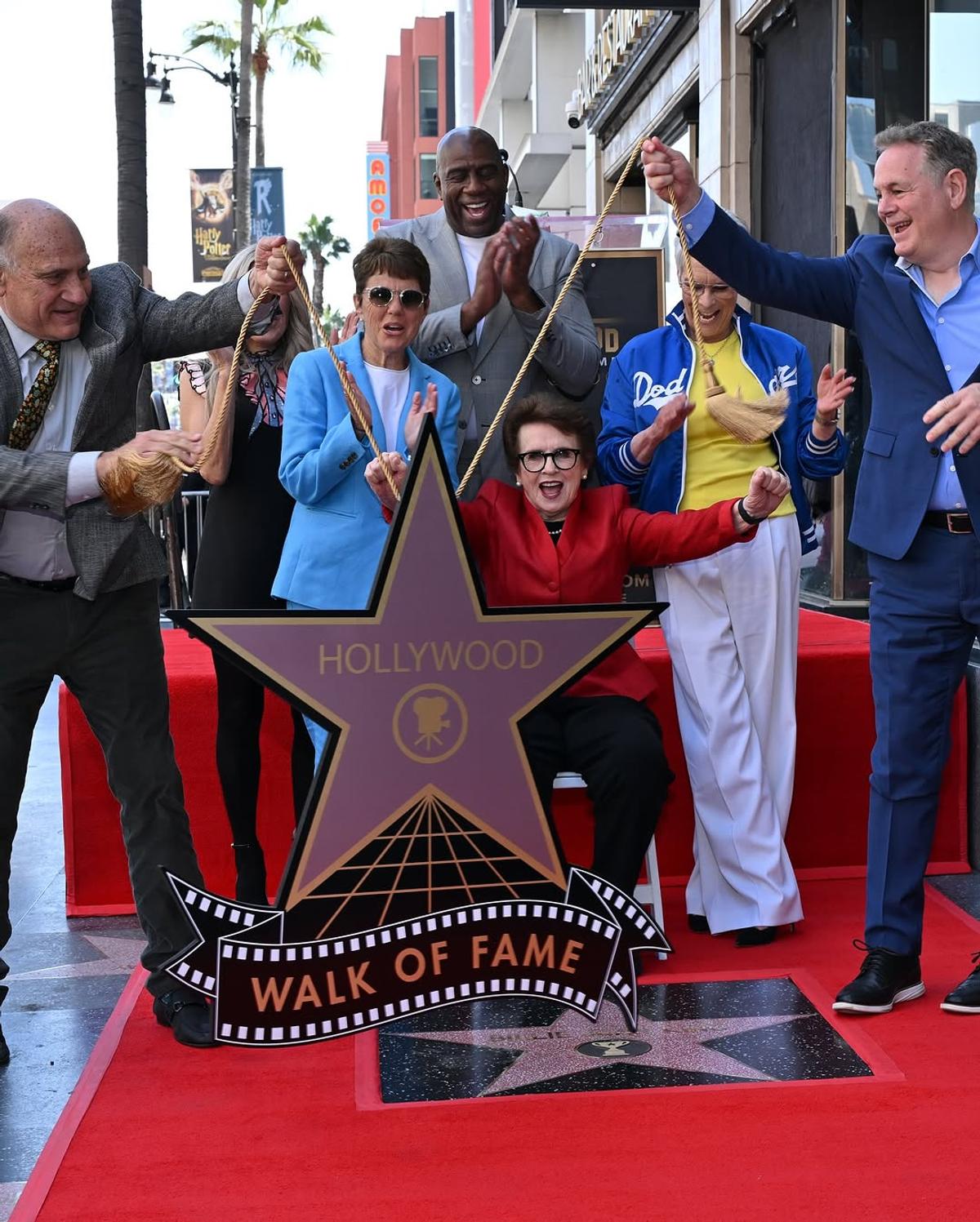 Billie Jean King a primit o stea pe Hollywood Walk of Fame
