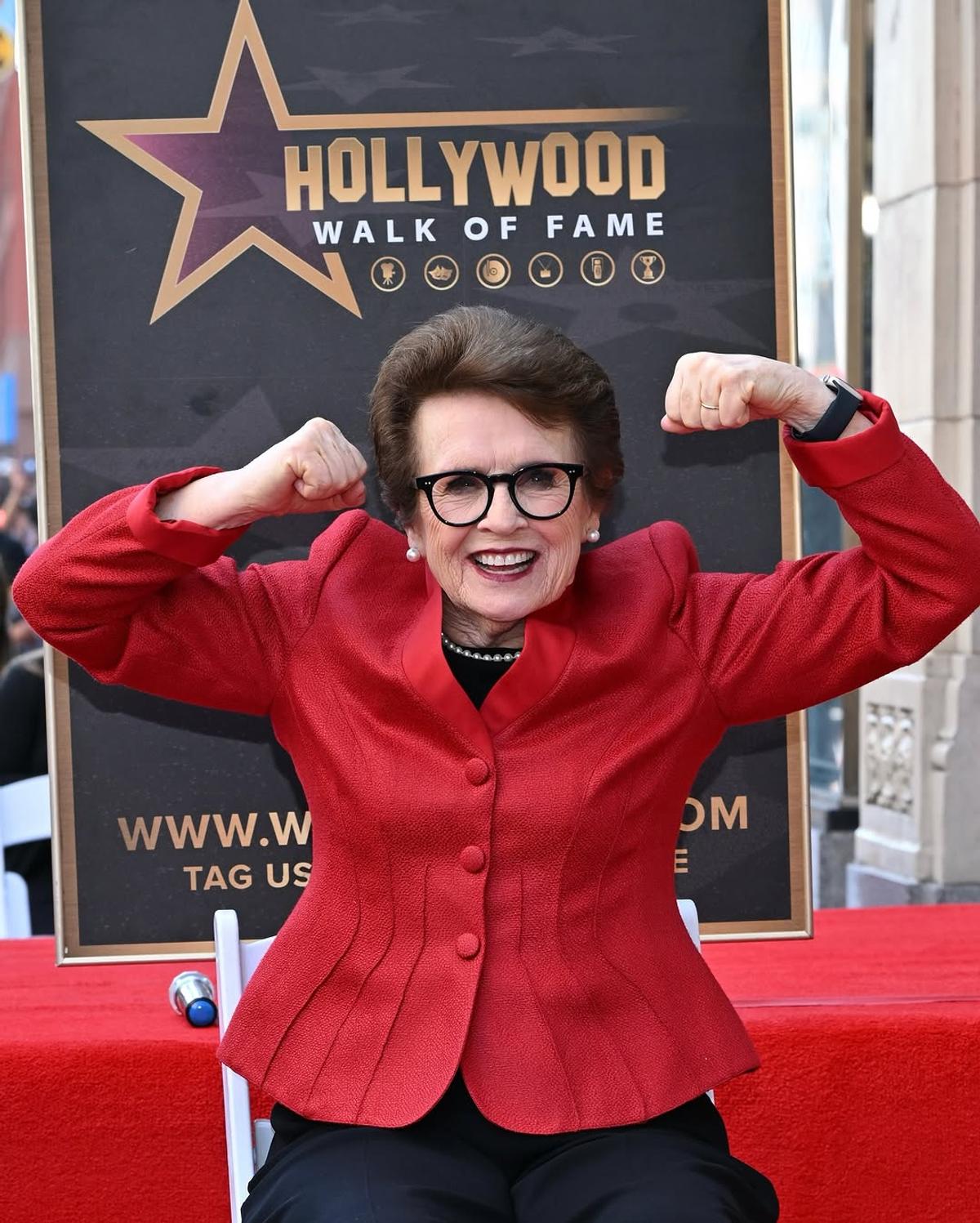 Billie Jean King a primit o stea pe Hollywood Walk of Fame: „Știu că sunt prima femeie, dar sper să nu fiu ultima”