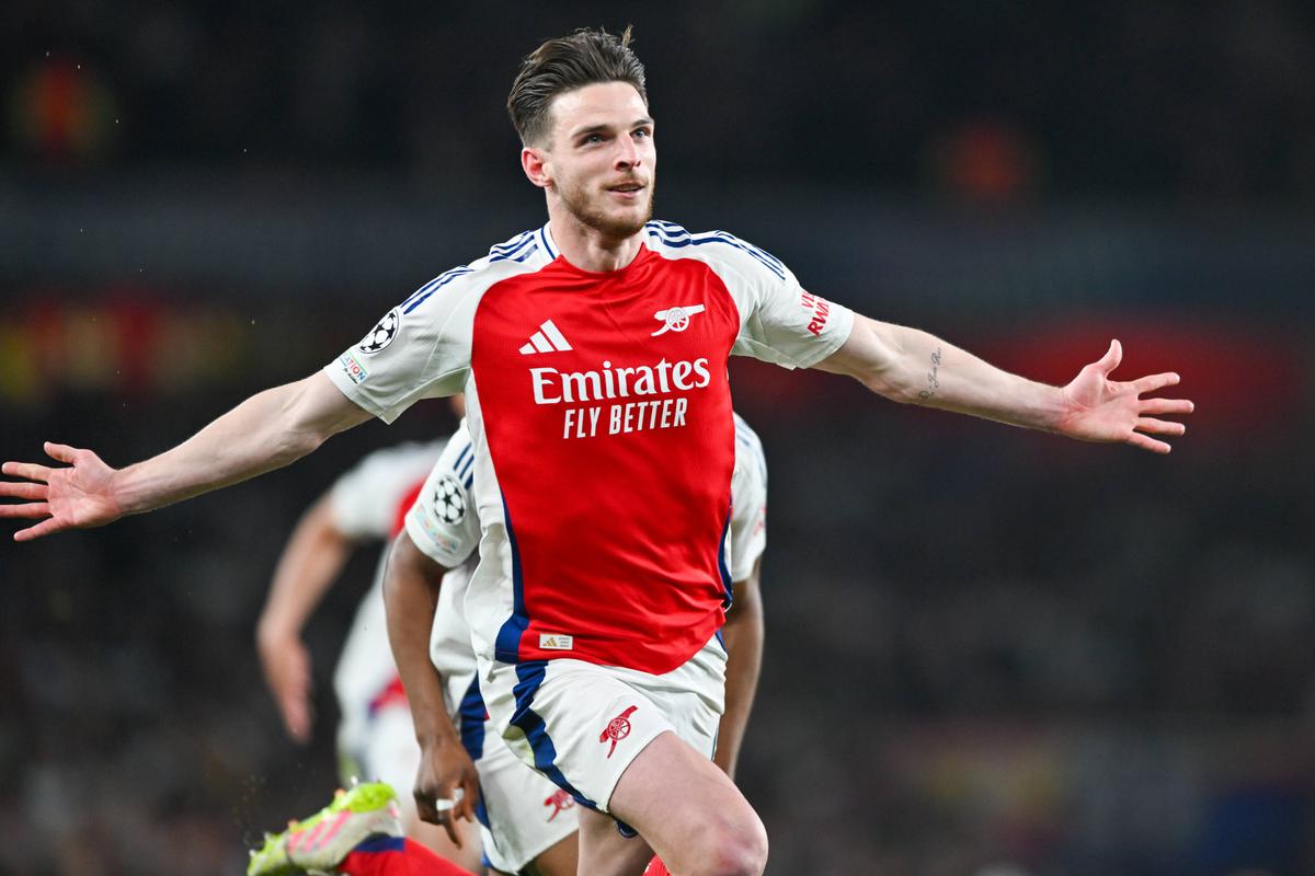 Declan Rice, „dublă” în Arsenal - Real Madrid