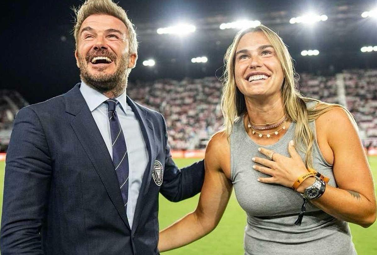 Aryna Sabalenka s-a dat în spectacol cu David Beckham și Antonella Roccuzzo » Imaginile surprinse la Fort Lauderdale