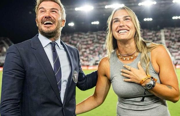 Aryna Sabalenka s-a dat în spectacol cu David Beckham și Antonella Roccuzzo » Imaginile surprinse la Fort Lauderdale