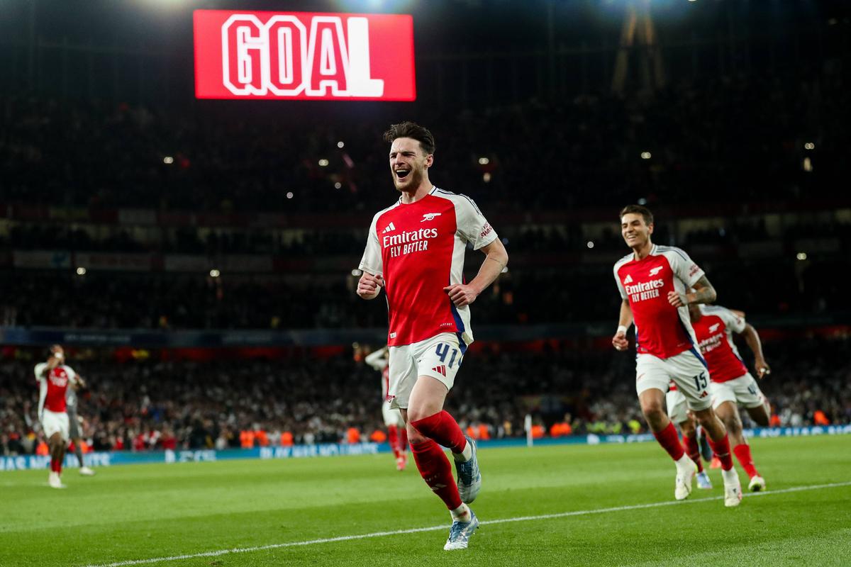 Direct în istorie, cu golurile din Arsenal - Real Madrid » Declan Rice bifează o bornă incredibilă în Liga Campionilor