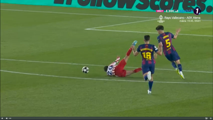 Istvan Kovacs, salvat de VAR în Barcelona - Atletico Madrid, FOTO: captură Digi Sport