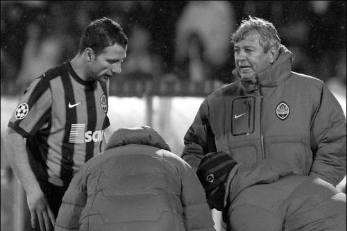Răzvan Raț, alături de Mircea Lucescu în perioada de la Șahtior // foto: Imago
