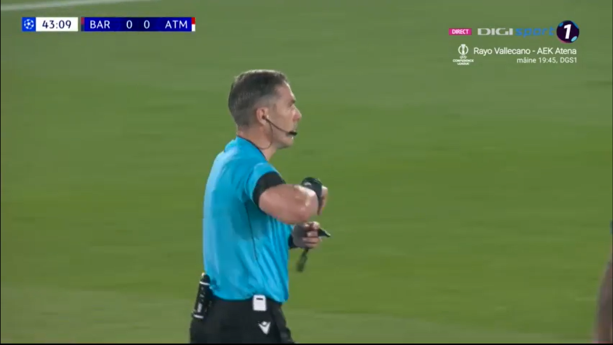 Istvan Kovacs, salvat de VAR în Barcelona - Atletico Madrid