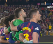 Minut de reculegere în memoria lui Mircea Lucescu la Barcelona - Atletico Madrid FOTO: captură @Digi Sport