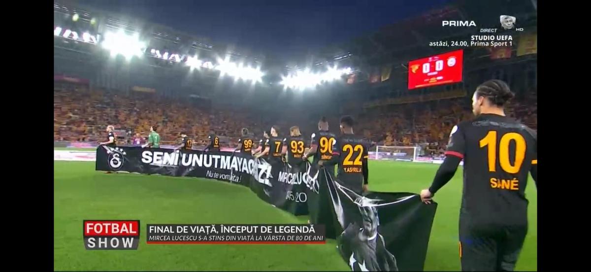Galatasaray, gest de suflet pentru Mircea Lucescu la meciul din Turcia: „Nu te vom uita!”