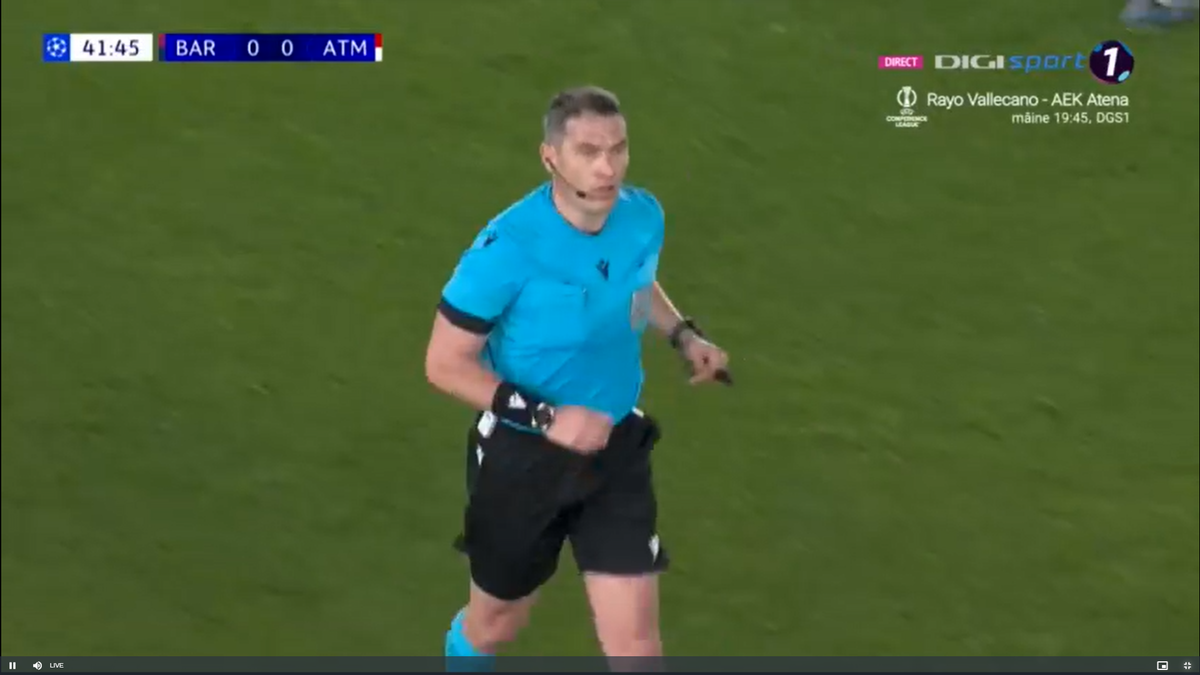 Istvan Kovacs, salvat de VAR în Barcelona - Atletico Madrid