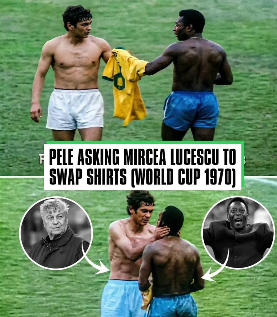 Cei de la Goal au reamintit de momentul istoric ce i-au avut în prim plan pe Lucescu și pe Pele Când titanii s-au întâlnit! Lucescu, poveste de fotbal cu Pele: „Tricoul lui este la mine, nespălat încă, are iarbă pe el”