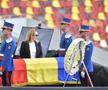 Andreea Esca, la catafalcul lui Mircea Lucescu // FOTO: GSP.ro