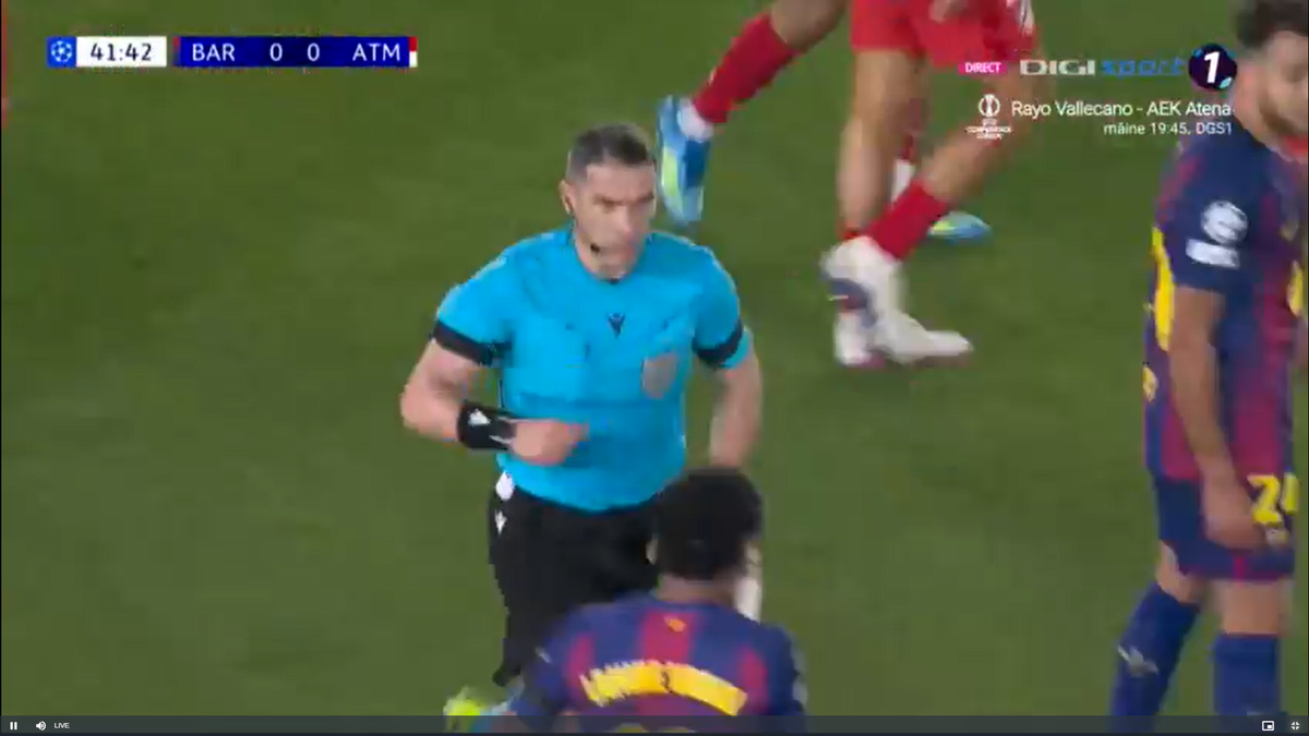 Istvan Kovacs, salvat de VAR în Barcelona - Atletico Madrid